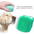 Escova com Shampoo Massageadora para Pets
