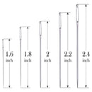 Agulhas Grandes de Costura com Olho Grande - Pacote de 25 Peças - 5 tamanhos