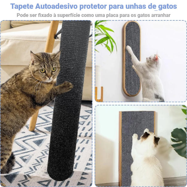 Tapete autoadesivo protetor para unhas de gatos